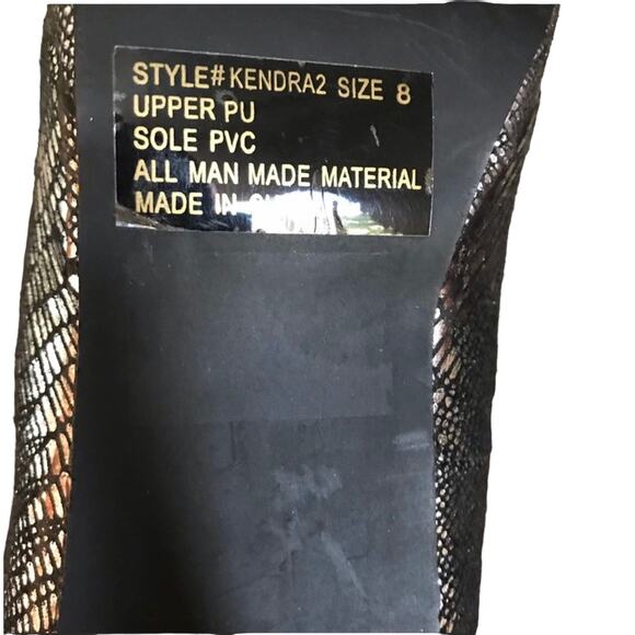 Wet Seal Snake Print Kendra2 peep toe pumps Size 8 - Picture 4 of 4